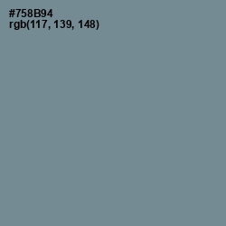 #758B94 - Slate Gray Color Image