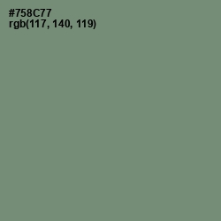 #758C77 - Xanadu Color Image
