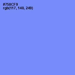 #758CF9 - Cornflower Blue Color Image