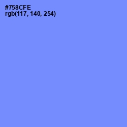 #758CFE - Cornflower Blue Color Image
