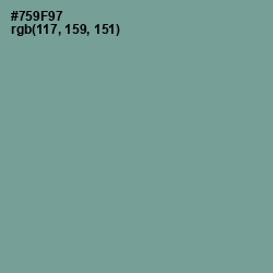 #759F97 - Juniper Color Image