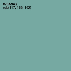 #75A9A2 - Gumbo Color Image