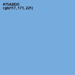 #75ABDD - Cornflower Blue Color Image