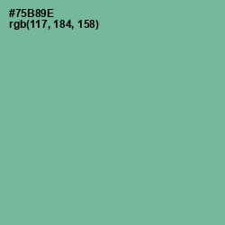 #75B89E - Sea Nymph Color Image