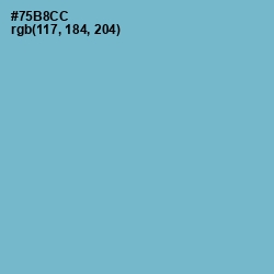 #75B8CC - Shakespeare Color Image