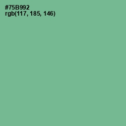 #75B992 - Silver Tree Color Image