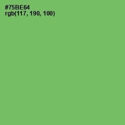 #75BE64 - Fern Color Image