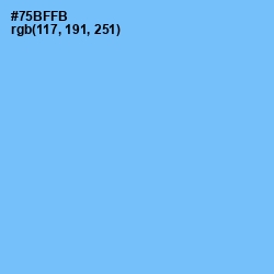 #75BFFB - Cornflower Blue Color Image