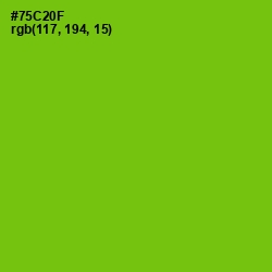 #75C20F - Chartreuse Color Image