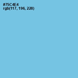 #75C4E4 - Sky Blue Color Image