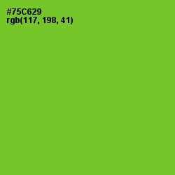 #75C629 - Chartreuse Color Image