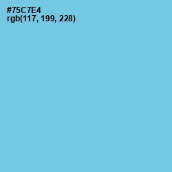 #75C7E4 - Sky Blue Color Image