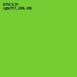 #75CE31 - Chartreuse Color Image