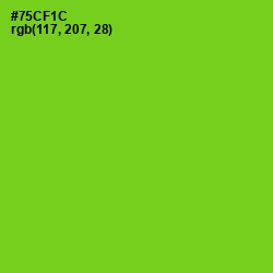 #75CF1C - Chartreuse Color Image