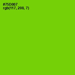 #75D007 - Chartreuse Color Image