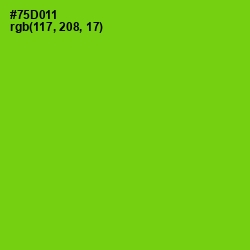 #75D011 - Chartreuse Color Image