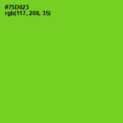 #75D023 - Chartreuse Color Image