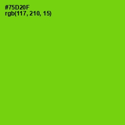 #75D20F - Chartreuse Color Image