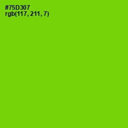 #75D307 - Chartreuse Color Image