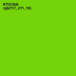 #75D30A - Chartreuse Color Image