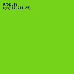 #75D319 - Chartreuse Color Image