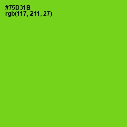 #75D31B - Chartreuse Color Image