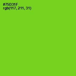 #75D31F - Chartreuse Color Image
