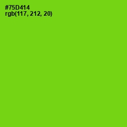 #75D414 - Chartreuse Color Image