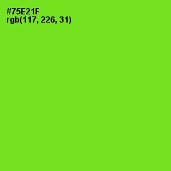 #75E21F - Chartreuse Color Image