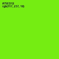 #75ED12 - Chartreuse Color Image