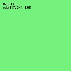 #75F17E - Screamin' Green Color Image