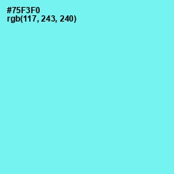 #75F3F0 - Spray Color Image