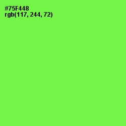 #75F448 - Screamin' Green Color Image