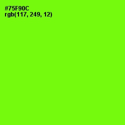 #75F90C - Chartreuse Color Image