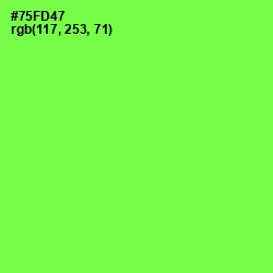 #75FD47 - Screamin' Green Color Image