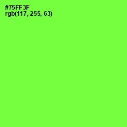 #75FF3F - Chartreuse Color Image