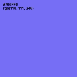 #766FF6 - Moody Blue Color Image