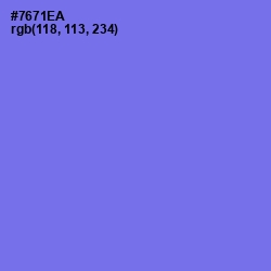 #7671EA - Moody Blue Color Image
