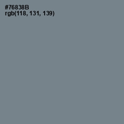 #76838B - Blue Smoke Color Image
