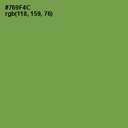 #769F4C - Glade Green Color Image