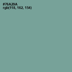 #76A29A - Sea Nymph Color Image