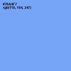 #76A4F7 - Cornflower Blue Color Image