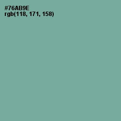 #76AB9E - Sea Nymph Color Image