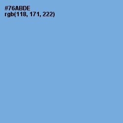 #76ABDE - Cornflower Blue Color Image