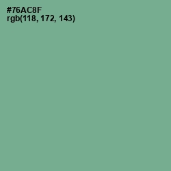 #76AC8F - Bay Leaf Color Image