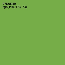 #76AD49 - Asparagus Color Image