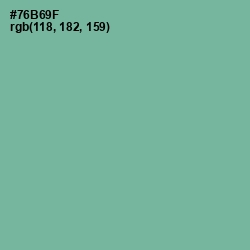 #76B69F - Sea Nymph Color Image