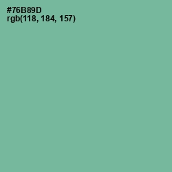 #76B89D - Sea Nymph Color Image