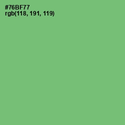 #76BF77 - Fern Color Image