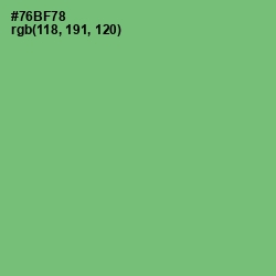 #76BF78 - Fern Color Image